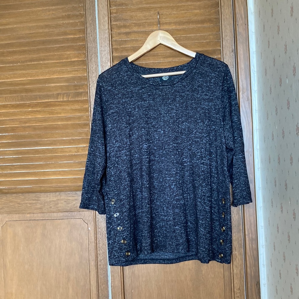 Bobeau Women Grey Top